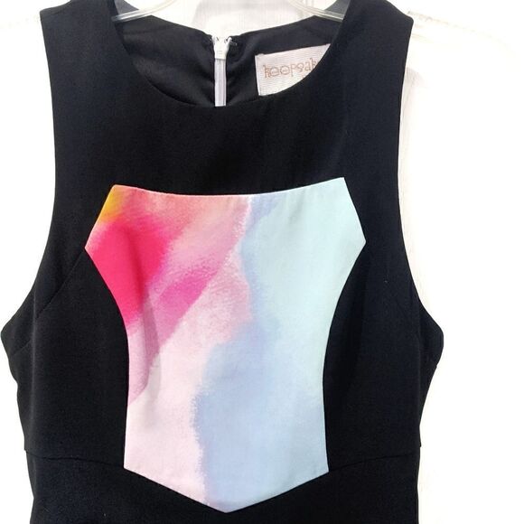 KEEPSAKE the Label Mini Dress Rainbow Tie Dye Sleeveless Pride Watercolor S - Picture 5 of 8